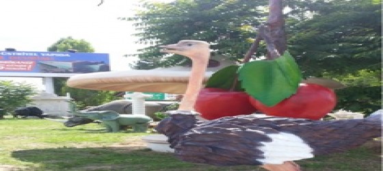 Camel Bird Statue
