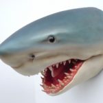 Shark statues