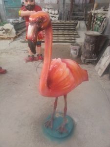 Flamingo Kuşu Heykeli